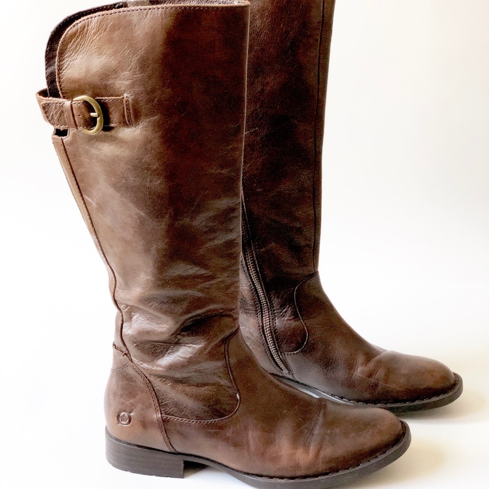 •• BORN •• riding boots |  brown | calf length